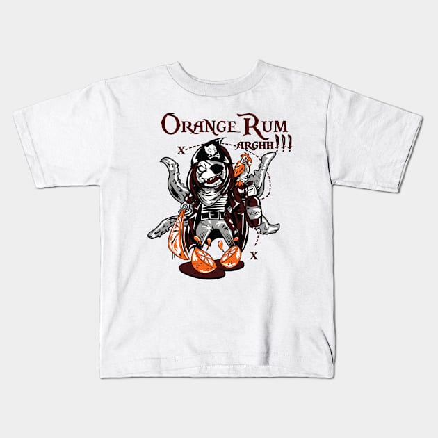 Orange Rum Kids T-Shirt by BRed_BT